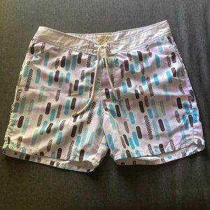 Mr. Swim Mesh Lined Retro Print Swim Trunks